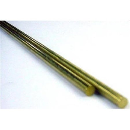K & S PRECISION METALS K & S Precision Metals 8165 0.16 OD x 12 L in. Solid Brass Rod 693085